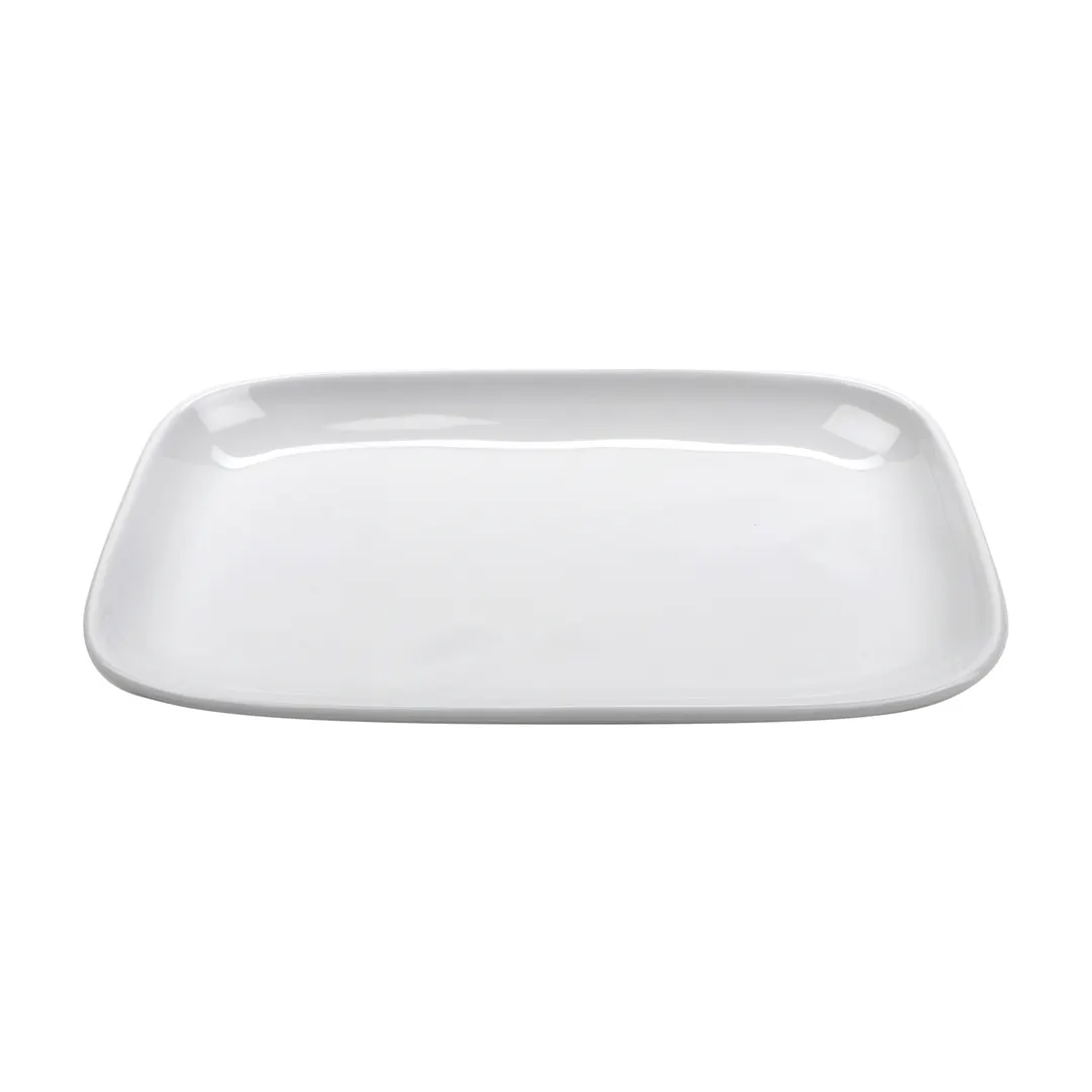 GET CS-117-AM-W Arctic Mill™ Platter, 12" x 7-1/2" Rectangular White Melamine, BPA‑Free - 1 Dozen