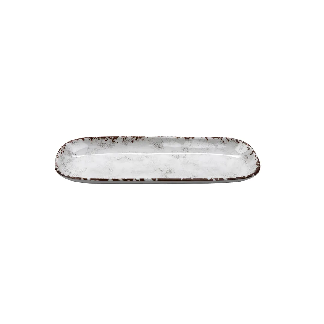 GET CS-146-FM French Mill™ Platter, 14" x 5-1/2", Rectangular Beige Melamine, Irregular