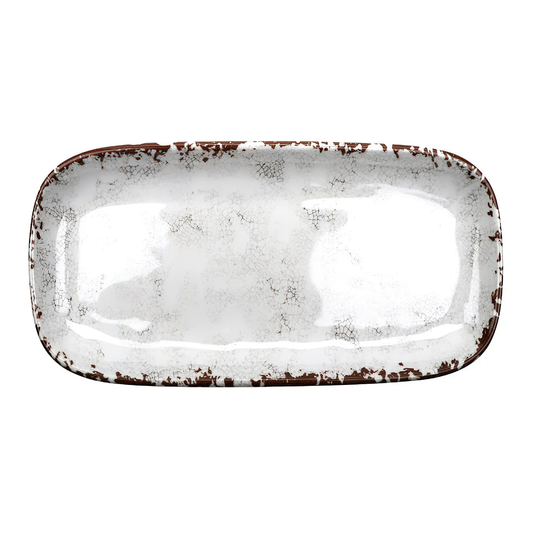 GET CS-1576-FM 15" x 7-1/2" Beige Rectangular Melamine Tray Dishwasher Safe, BPA‑Free, NSF