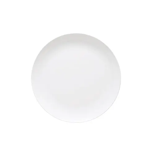 GET CS-6100-W Siciliano Plate, 7-3/4" Dia., Round, Break-Resistant, Melamine, White - 1 Dozen