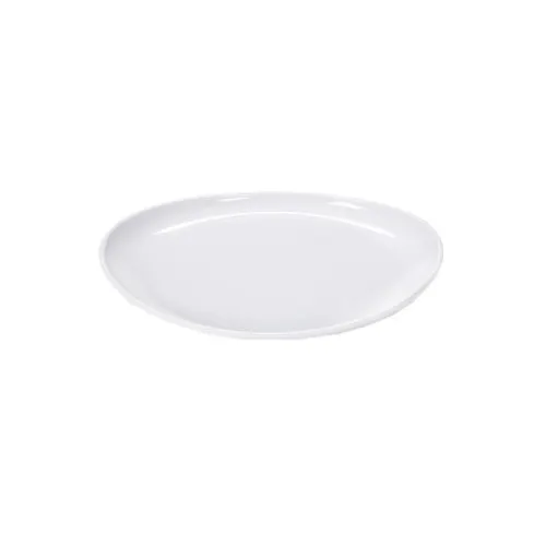 GET CS-6112-W 13-1/4\" x 9-1/2\" Oval Melamine White Break‑Resist Dishwasher‑Safe BPA‑Free - Dozen