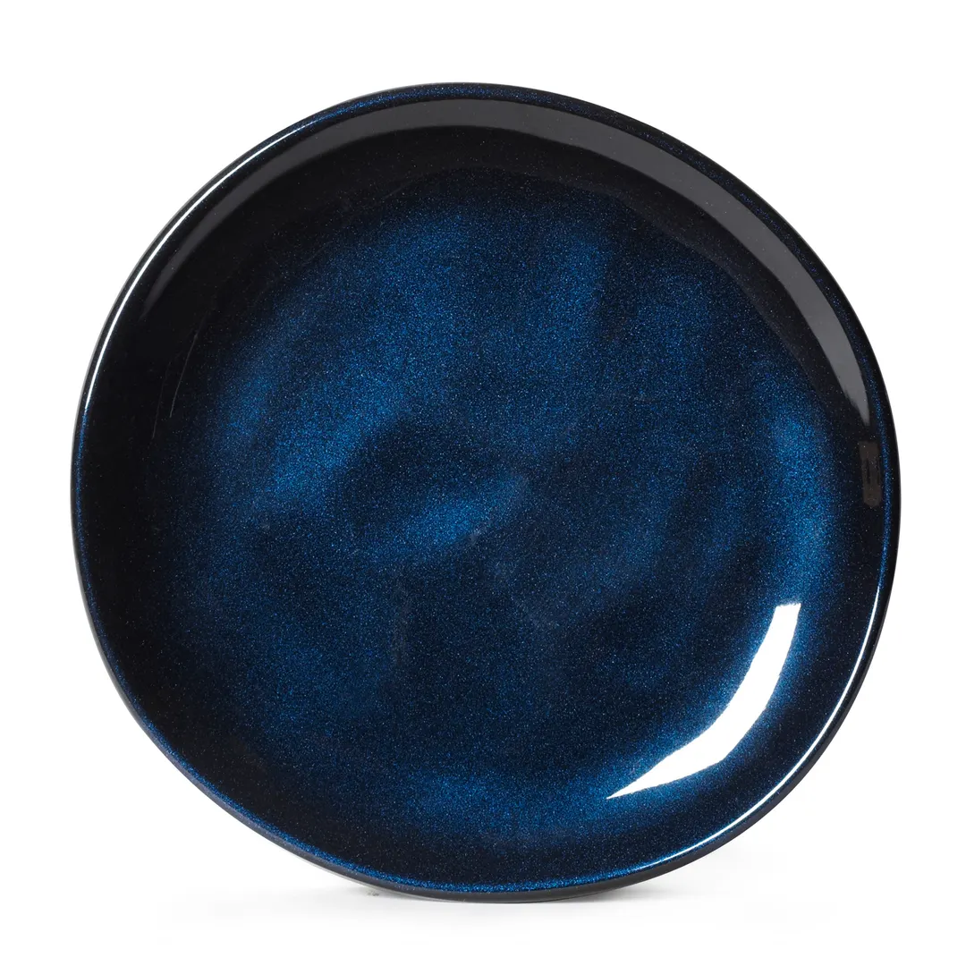 GET CS-7-CSB Cosmo Plate - 7" Dia Coupe Round Melamine Blue Dishwasher Safe, BPA-Free - Dozen