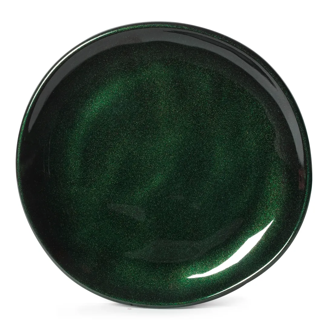 GET CS-7-CSG Cosmo Plate, 7" Green Melamine Coupe, Round 6‑7" Diameter - Dozen