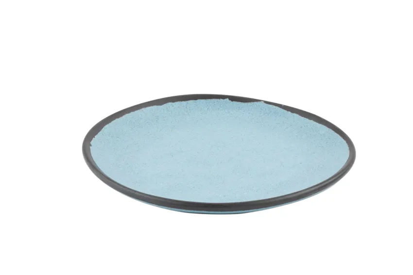 GET CS-70-GBL Bread Plate, 7" Round Melamine, Gray‑Blue, Break‑Resistant, NSF - Dozen