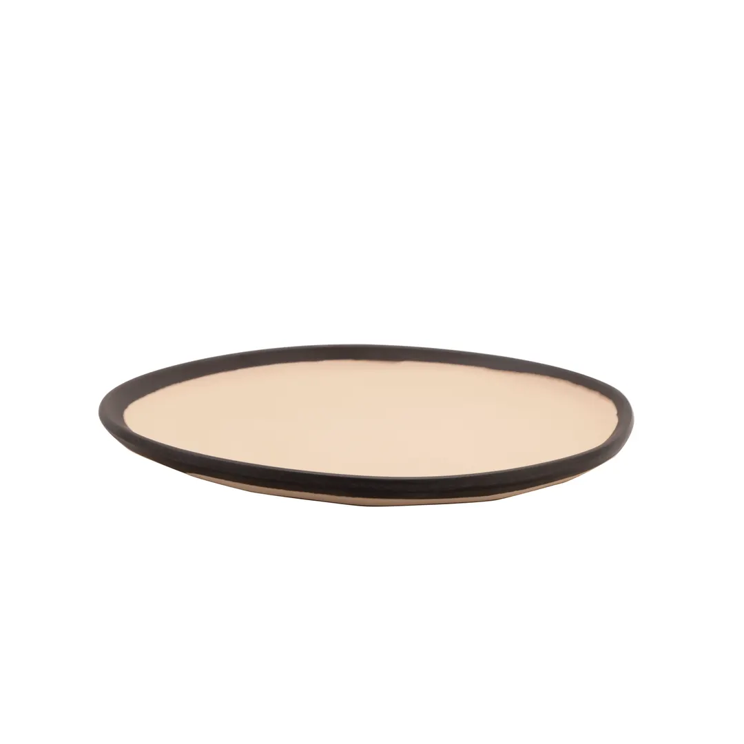 GET CS-70-MA Pottery Market Bread Plate, 7" Dia Round Melamine Beige, Break‑Resistant - Dozen