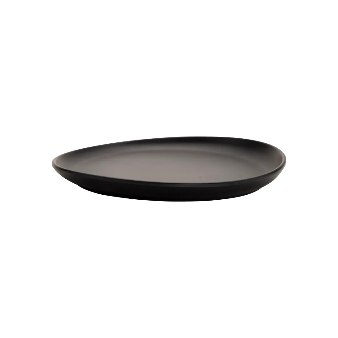 GET CS-710-DG Riverstone Bread Plate, 7" Dia., Round Coupe, Gray Melamine, BPA‑Free - Dozen