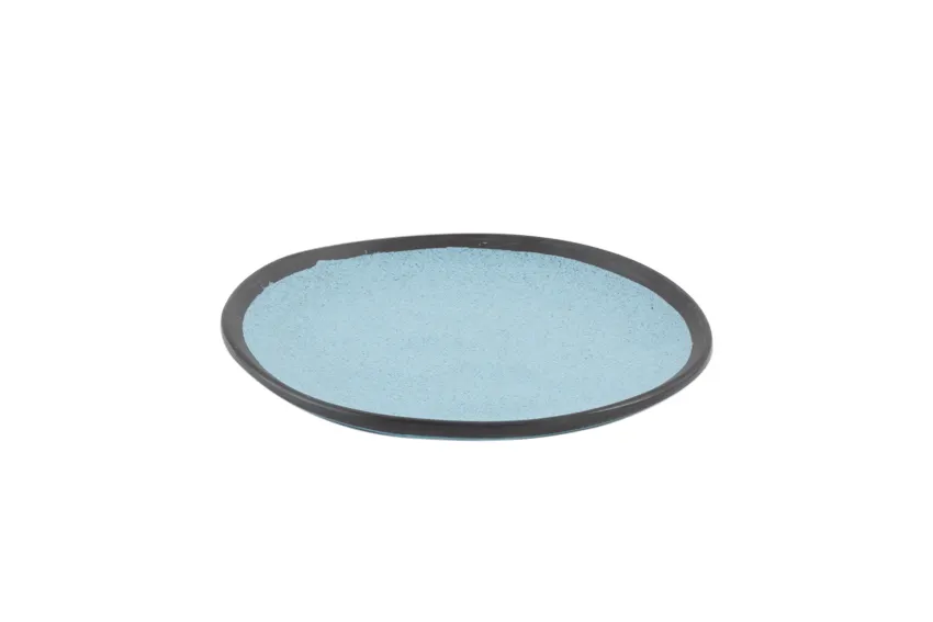 GET CS-90-GBL - 9" Round Coupe Dinner Plate, Melamine, Speckled Grayish Blue, BPA‑Free - 1 Dozen