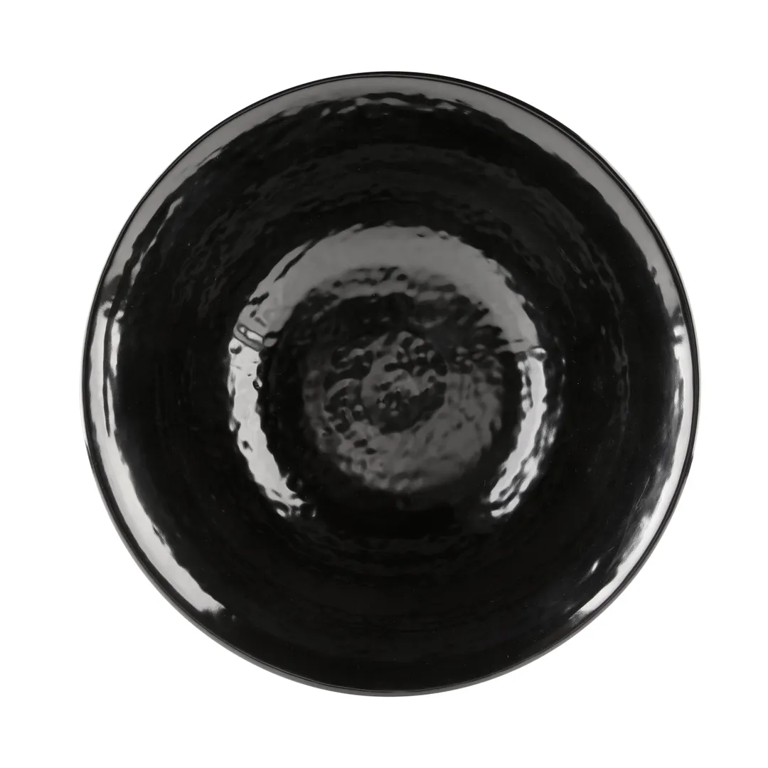 GET D1008RR-B Melamine Bowl, 34 oz, 8-3/8" Dia x 3-1/8" H, Black Pebble, Dishwasher Safe