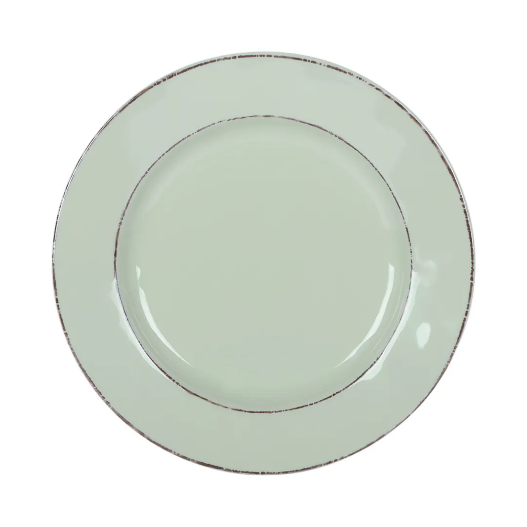 GET D1025T-H Plate, 10-1/2" Dia. x 1"H, Round Melamine, Green, Break, Chip, Stain & Scratch Resistant