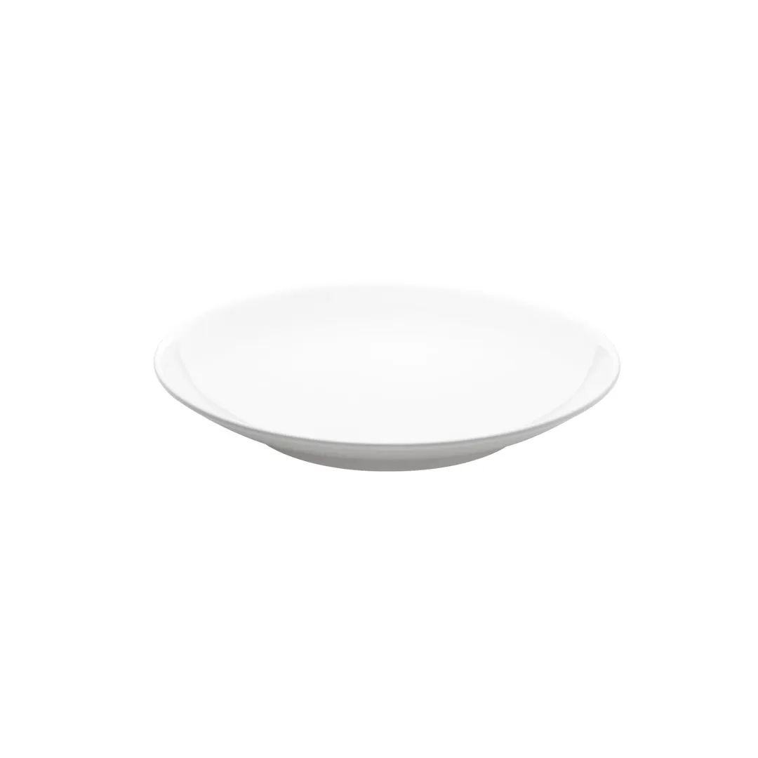GET D1051-NW Elite Global Solutions Coupe Plate, 10 1/2" Dia. x 1"H, Melamine, White