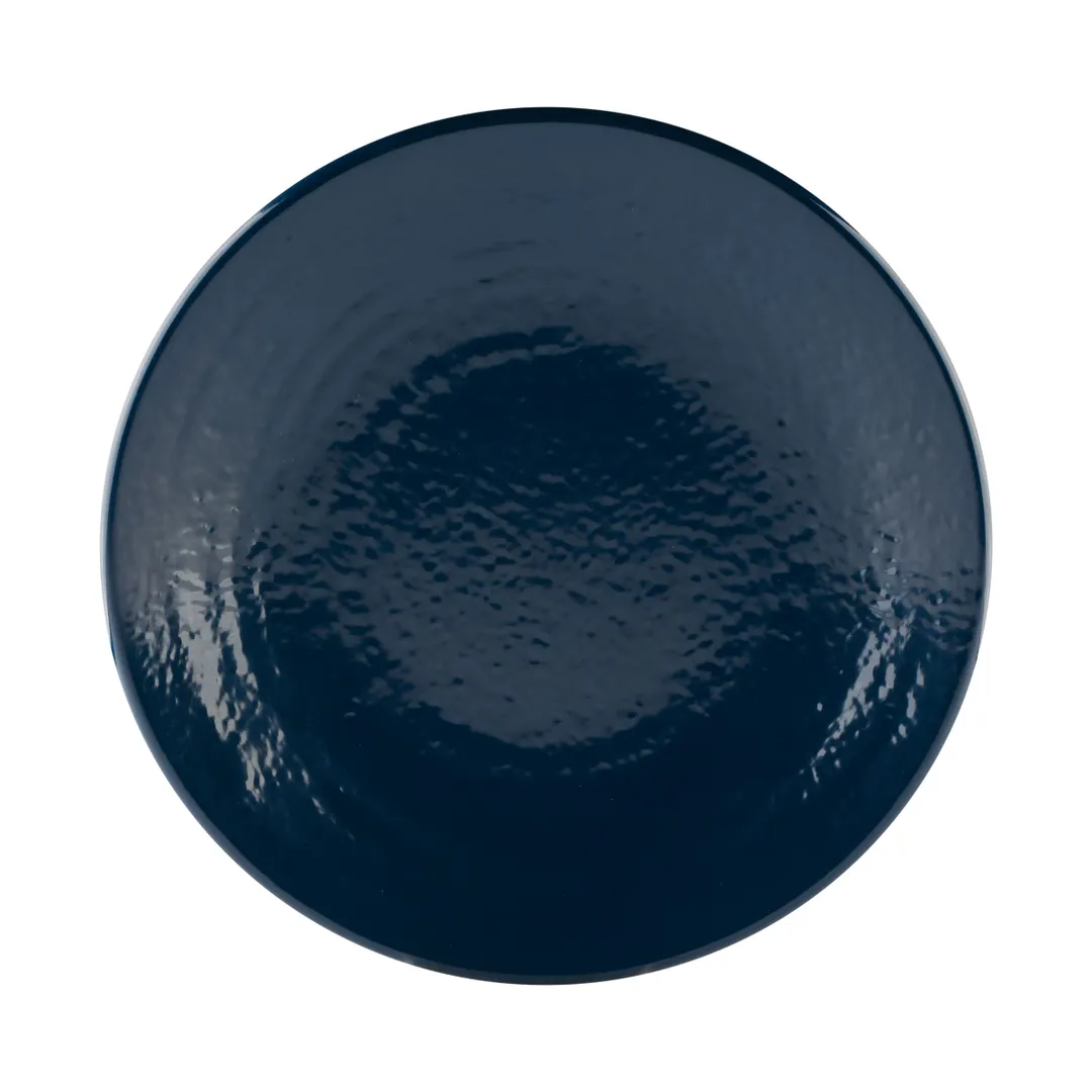 GET D10RR-LAP Plate, 10" Dia. x 1-1/2" H, Round Coupe, Lapis Melamine Chip/Scratch‑Resistant NSF