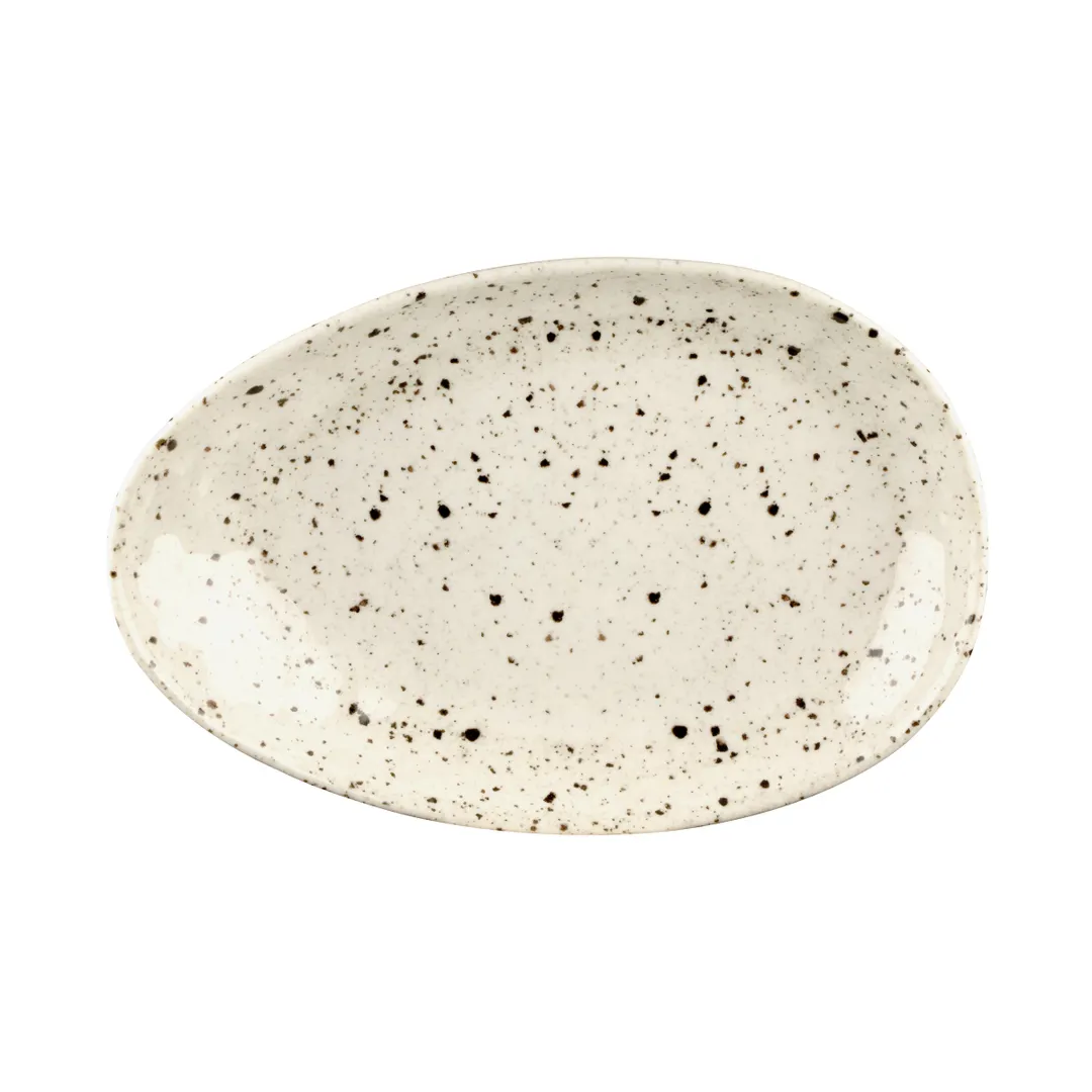 GET D1172OV-CC 21oz Oval Melamine Bowl, 11-1/4" x 7-1/2" x 2", Chocolate Chip, Dishwasher Safe