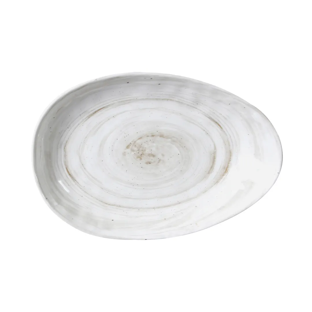 GET D1172OV-TD Oval 21oz Melamine Bowl, 11-1/4" x 7-1/2" x 2" Beige, BPA Free, Dishwasher Safe