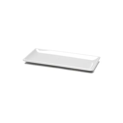 GET D126RC-W Elite Global Solutions Platter, 12"L x 5-1/2"W x 3/4"H, Rectangular, Melamine, White