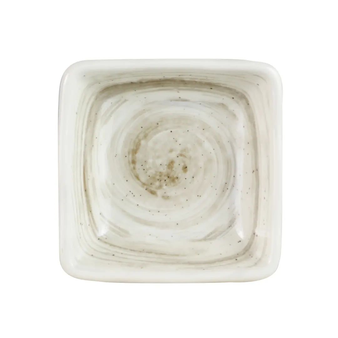 GET D21SQ-TD Ramekin, 2 Oz, 2-7/8" x 2-7/8" x 1-1/8", Melamine, Beige, BPA Free, Dishwasher Safe