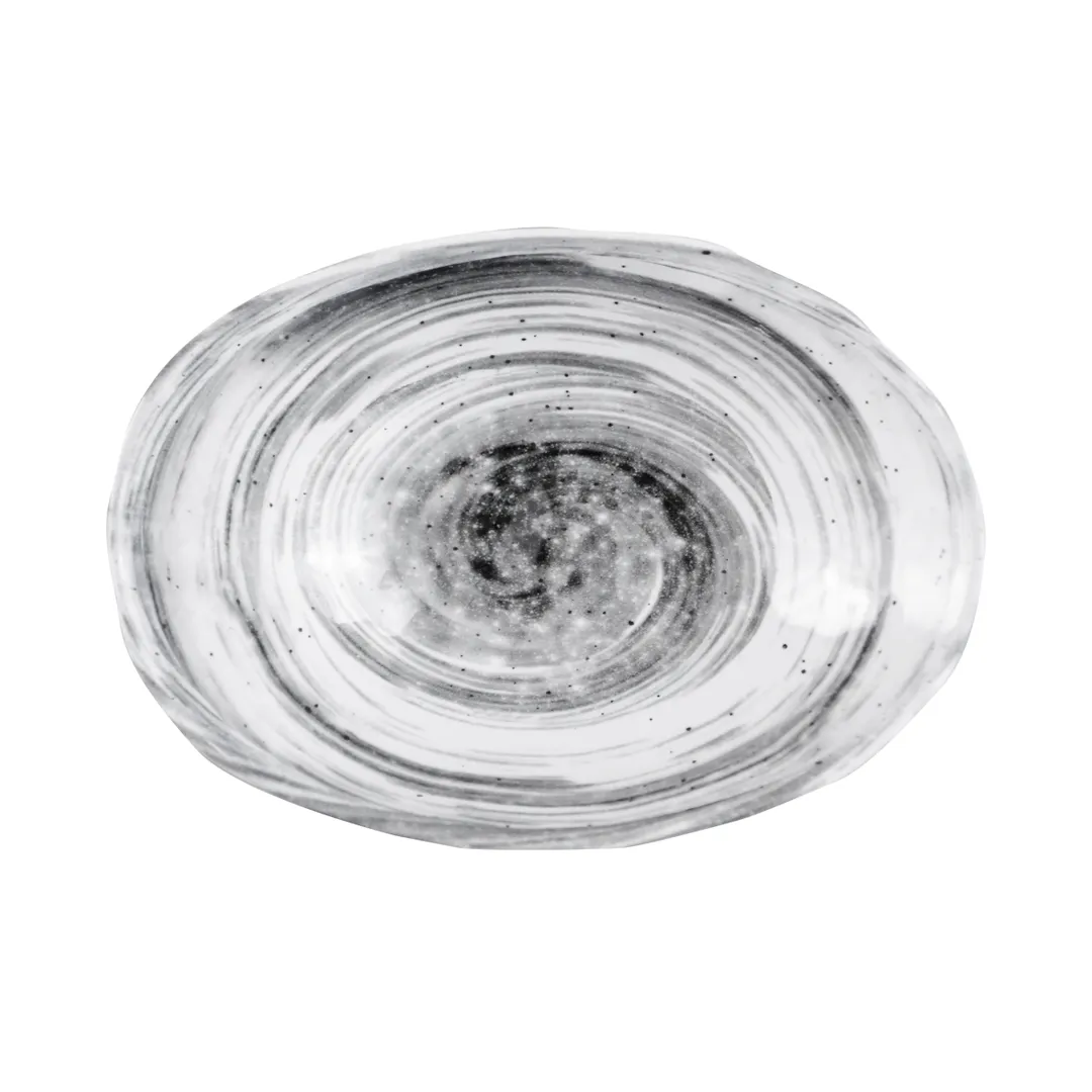GET D431OV-BD Elite Global Solutions Bowl, 5 Oz., Oval, Melamine, Black, 4-5/8" x 3-7/8" x 1-5/8"H