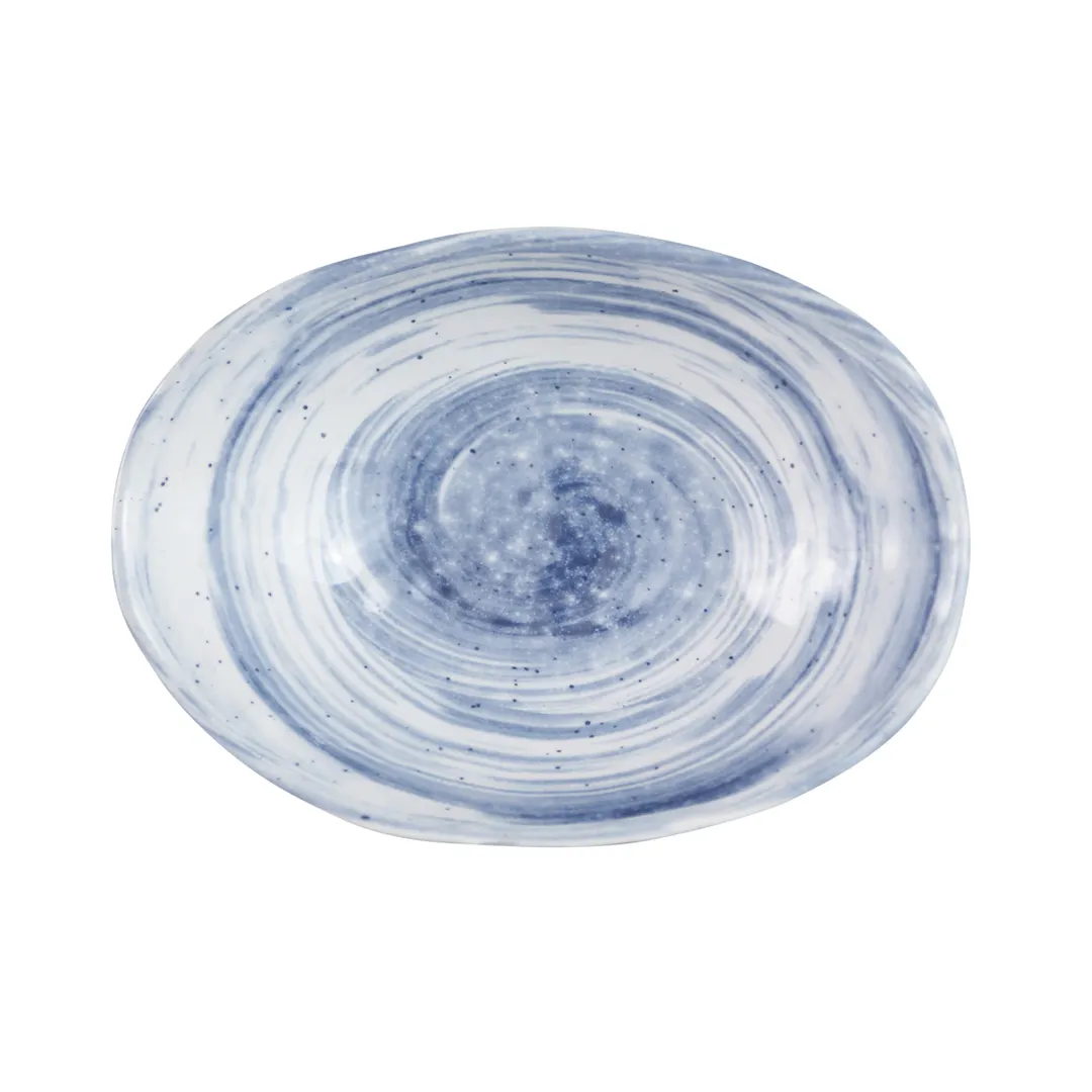GET D431OV-ND Bowl, 5 Oz., Oval Melamine, Navy Blue, 4-5/8" x 3-7/8" x 1-5/8" H