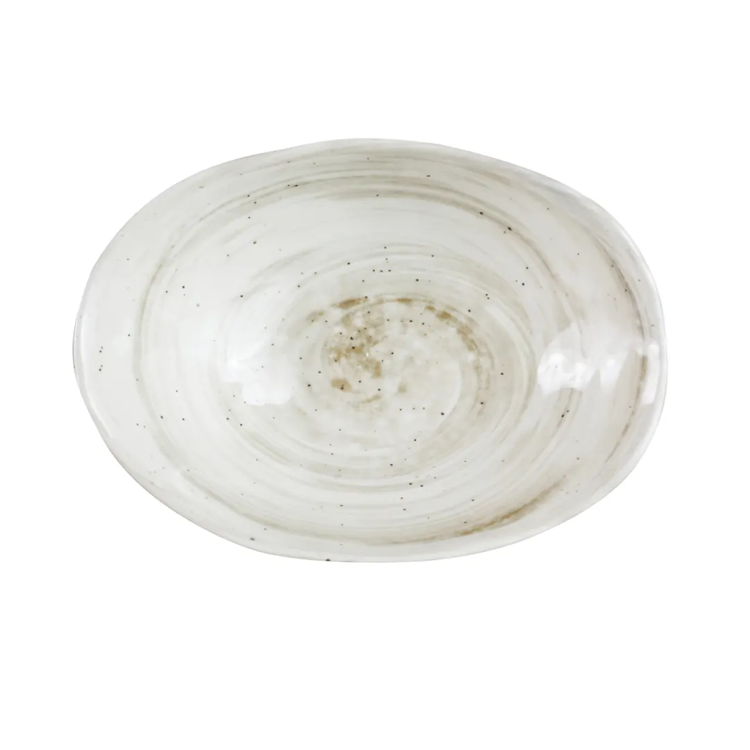 GET D431OV-TD 5oz Oval Melamine Bowl, Beige, 4-5/8" x 3-7/8" x 1-5/8", Dishwasher Safe