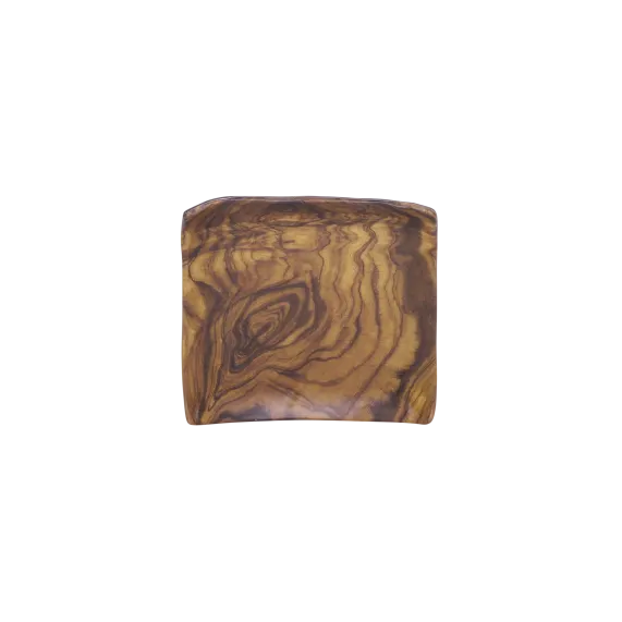 GET D558SQ-SEQ Plate, 5-5/8" x 5-5/8" x 1-1/4", BPA Free, Melamine, Stain‑Resistant, Natural