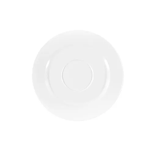 GET D60-W Elite Global Solutions Saucer, 5-3/4" Dia. x 5/8"H, Single Well, Melamine, White