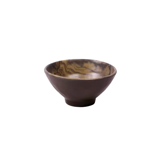 GET D62RB-SEQ Bowl, 21 Oz., 6" Dia. X 2-7/8" H, Round Melamine, Natural, Break/Chip/Stain Resistant