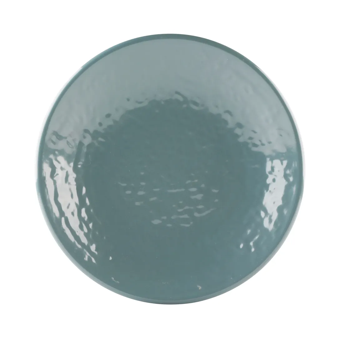 GET D638RR-ABY Plate, 6-3/8" Dia. x 3/4"H, Round Coupe, Blue Melamine, BPA‑Free, NSF Certified