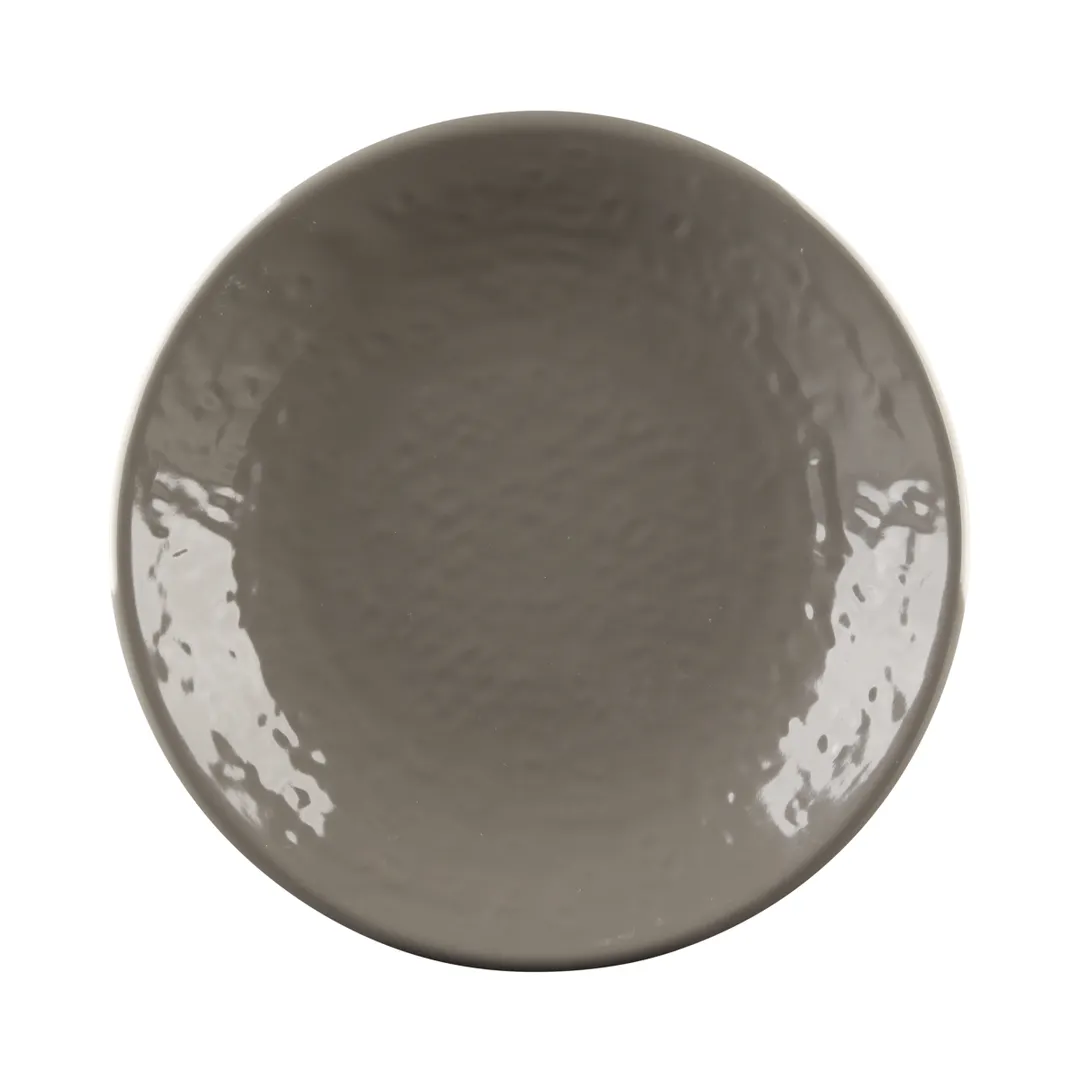 GET D638RR-MR Melamine Plate, 6-3/8" Dia. x 3/4" H, Coupe, Pebble Textured, BPA Free, Dishwasher