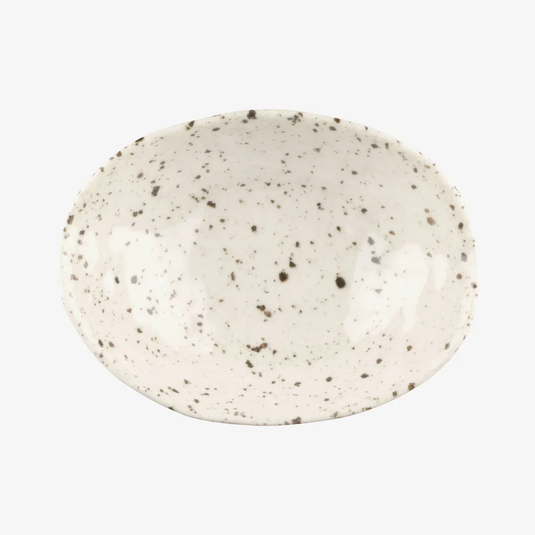 GET D641OV-CC Bowl, 11 Oz, 6-3/8" x 4-3/4" x 1-7/8"H, Oval Melamine, Chocolate Chip, Break Resistant