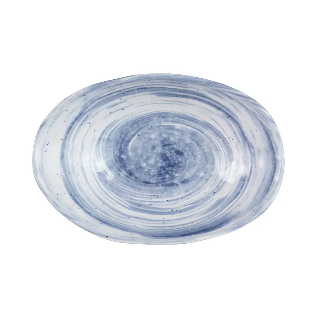 Get D641OV-ND Elite Global Solutions Bowl, 11 Oz, 6-3/8" x 4-3/4" x 1-7/8"H, Oval, Melamine, Navy Blue