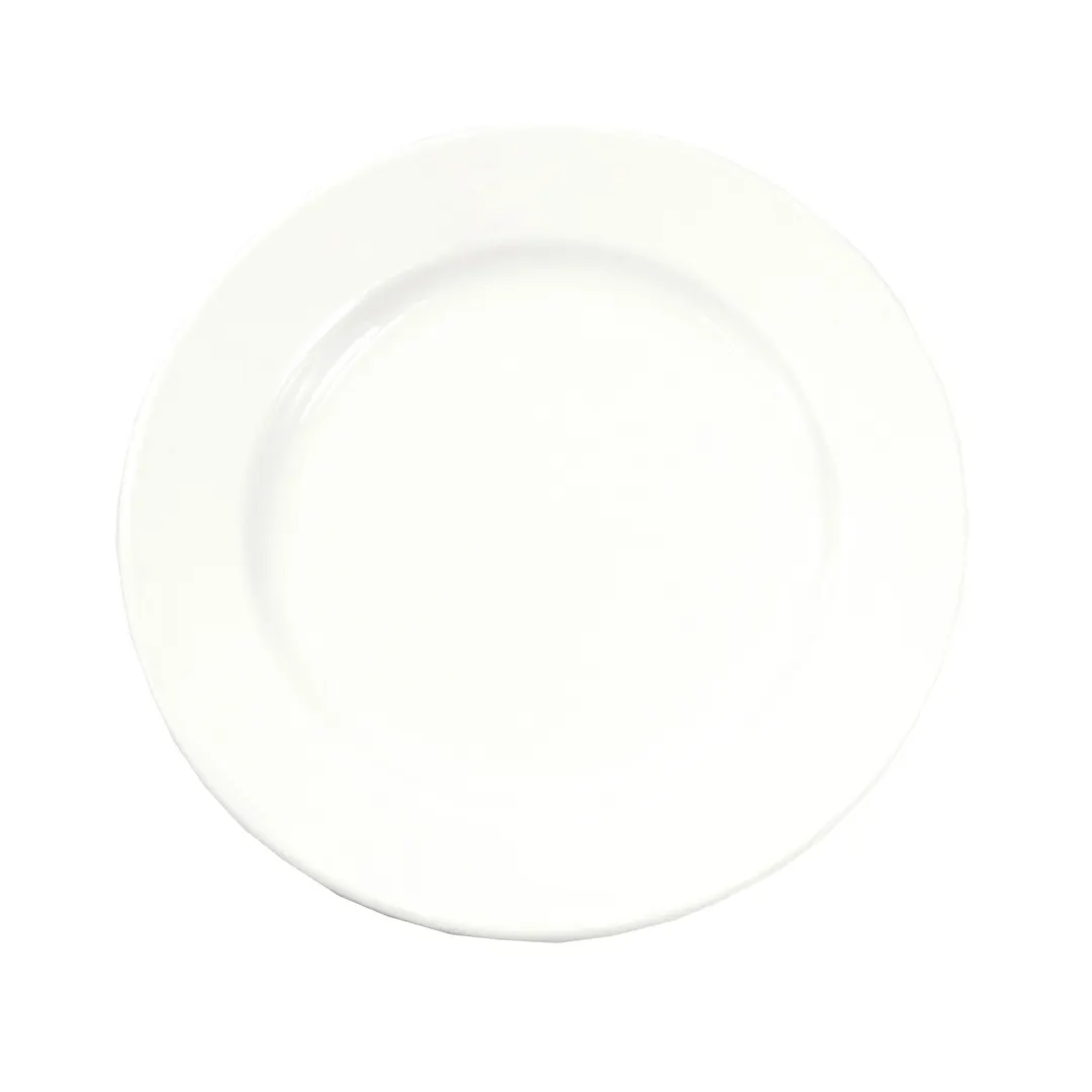 GET D659-W Saucer, 6-1/2" Dia. x 3/4"H, White Melamine, Break, Chip, Stain & Scratch Resistant