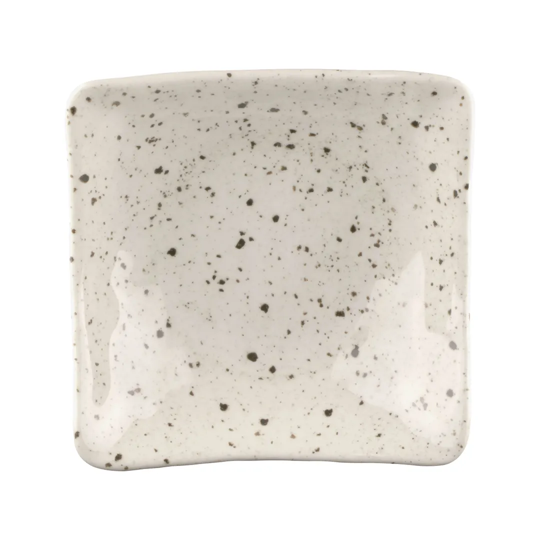 GET D712SQ-CC Square Melamine Bowl, 22 oz, 7‑1/2" x 7‑1/2" x 2‑1/4", Chocolate Chip, Resistant