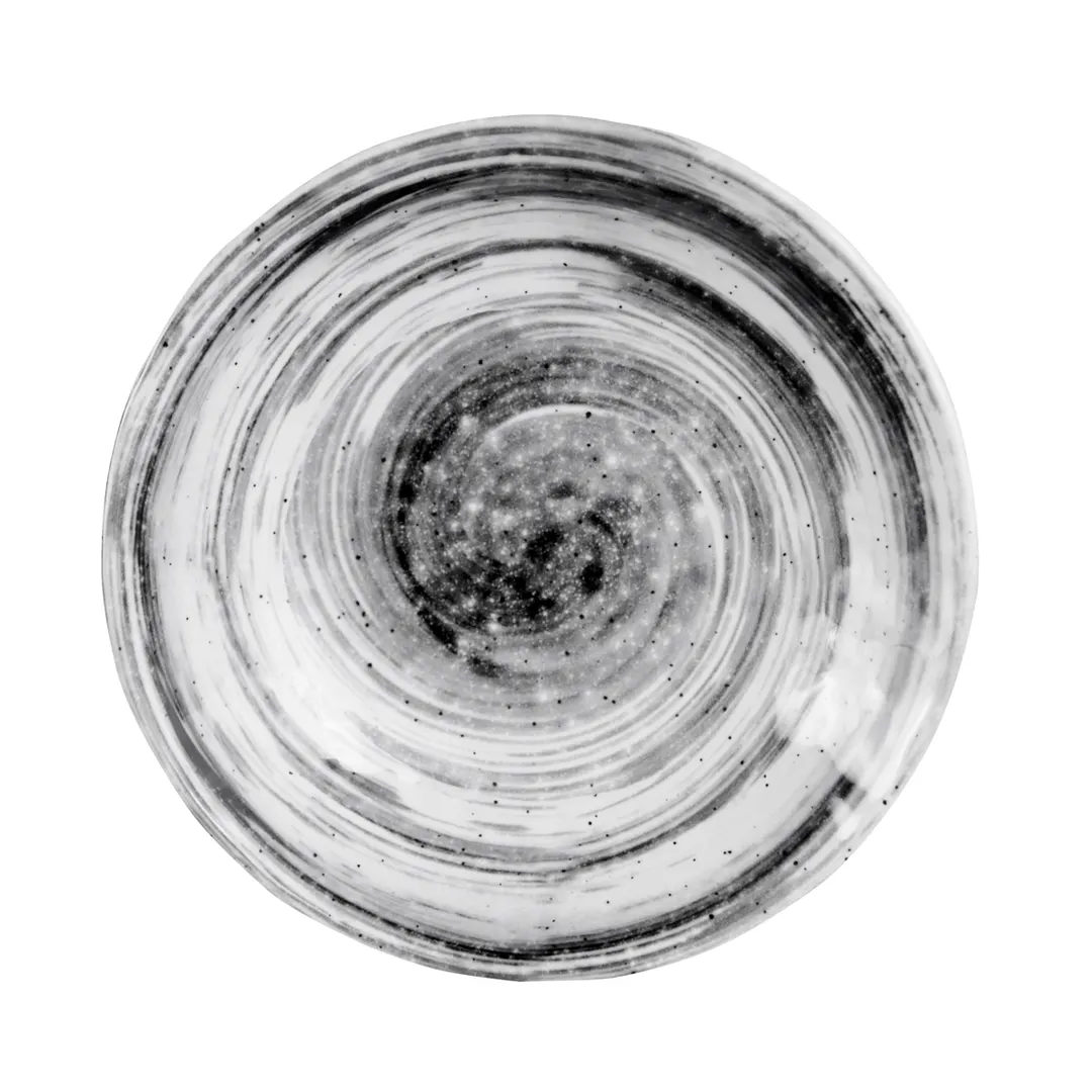 GET D7134R-BD Elite Global Solutions Bowl, 18 Oz, 7" Dia. X 1-3/4"H, Round, Melamine, Black