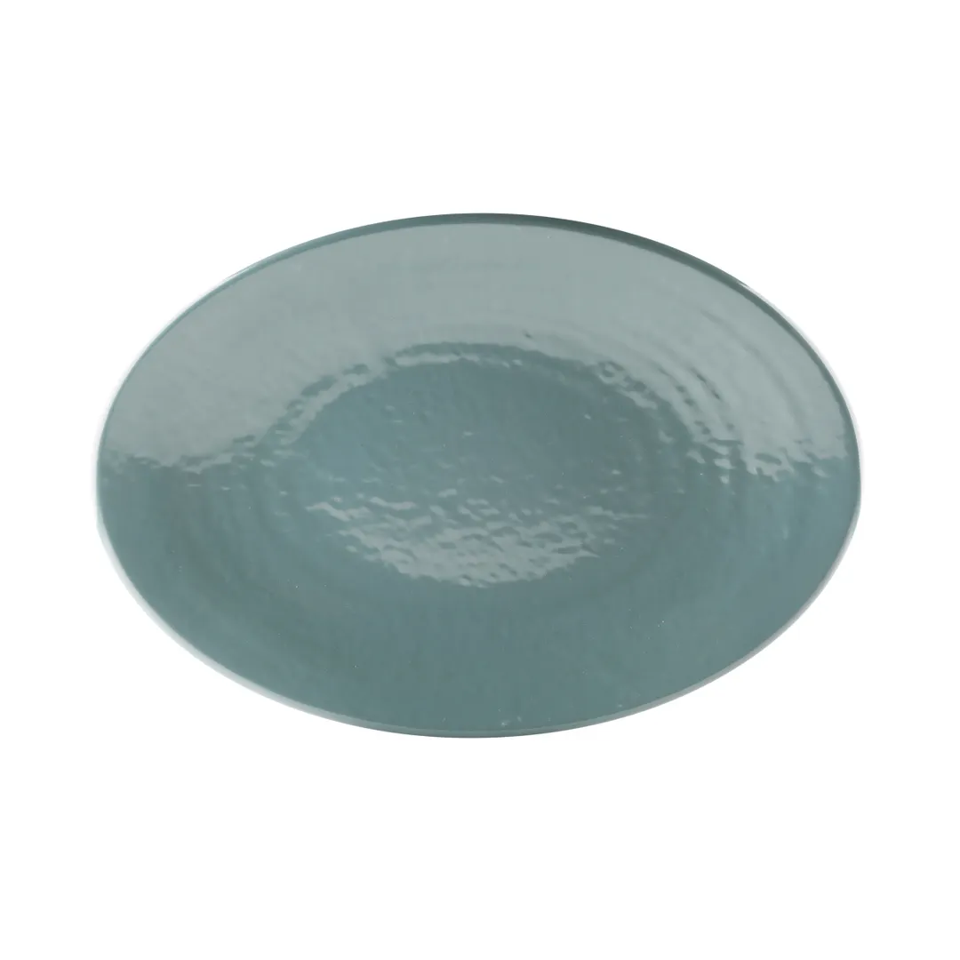 GET D812RR-ABY Platter, 12-3/4"L x 8-3/4"W x 1"H, Oval, Melamine, Abyss, Pebble Texture