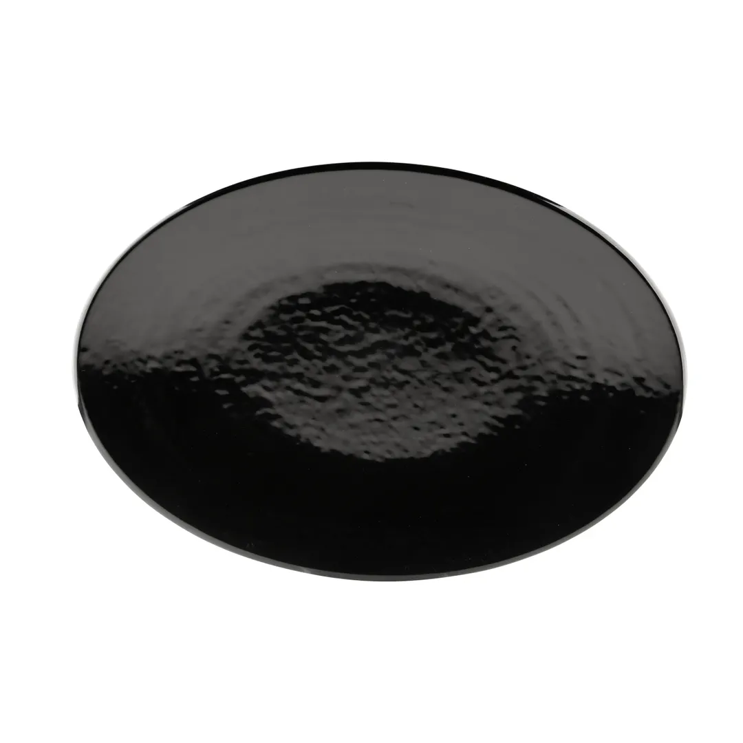 GET D812RR-B Elite Global Solutions Platter, 12-3/4"L x 8-3/4"W x 1"H, Oval, Melamine, Black