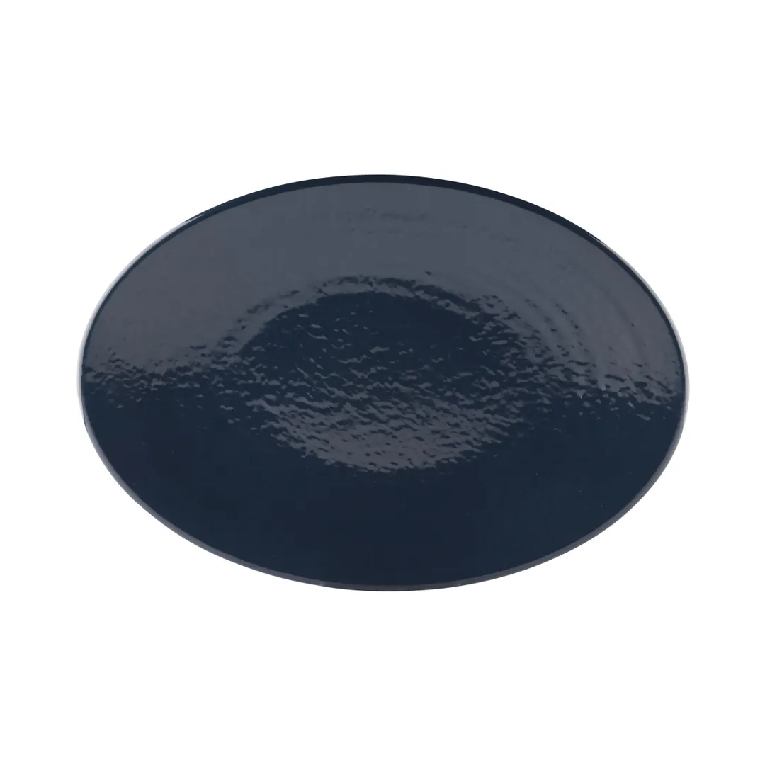 GET D812RR-LAP Elite Solutions Platter, 12.75"L x 8.75"W x 1"H, Oval, Melamine, Lapis, Textured