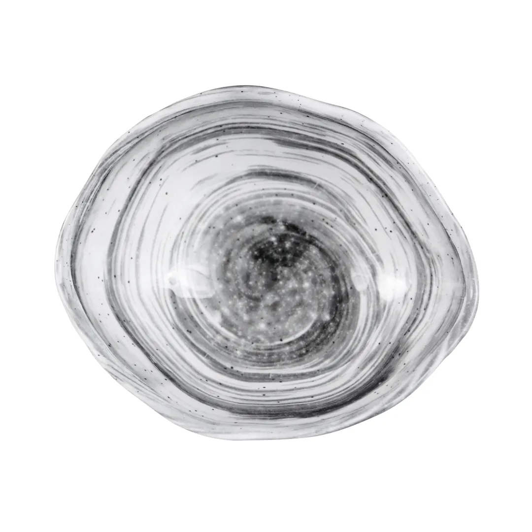 GET D863OV-BD 28 Oz. Oval Melamine Bowl, 8-1/8" x 6-5/8" x 3-1/8", Black, BPA-Free, Dishwasher Safe