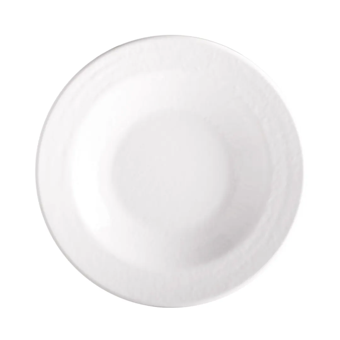GET D878RR-W Elite Global Solutions Pasta/Soup Bowl, 12 Oz, 9" Dia. X 1-1/2"H, Melamine, White