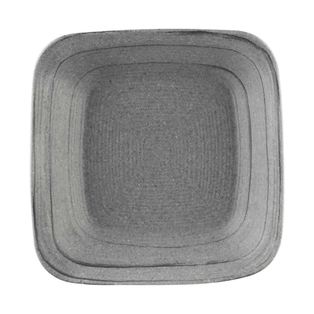 GET D8BST-GSD 29oz Gray Melamine Bowl, 8" x 8" x 1-7/8", Granite Stoneware Finish, BPA‑Free