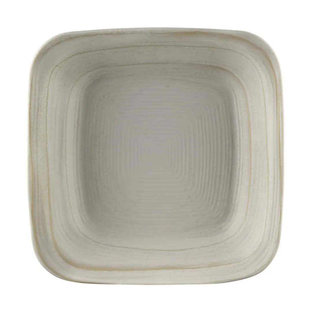 GET D8BST-OWD 29oz Square Melamine Bowl, 8" x 8" x 1-7/8", Off White Stoneware, Dishwasher Safe