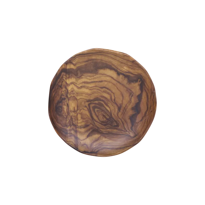 GET D912PL-SEQ Plate, 9-1/2" Dia. x 1"H, Round Melamine, Natural, Break/Chip, Stain/Scratch Resistant
