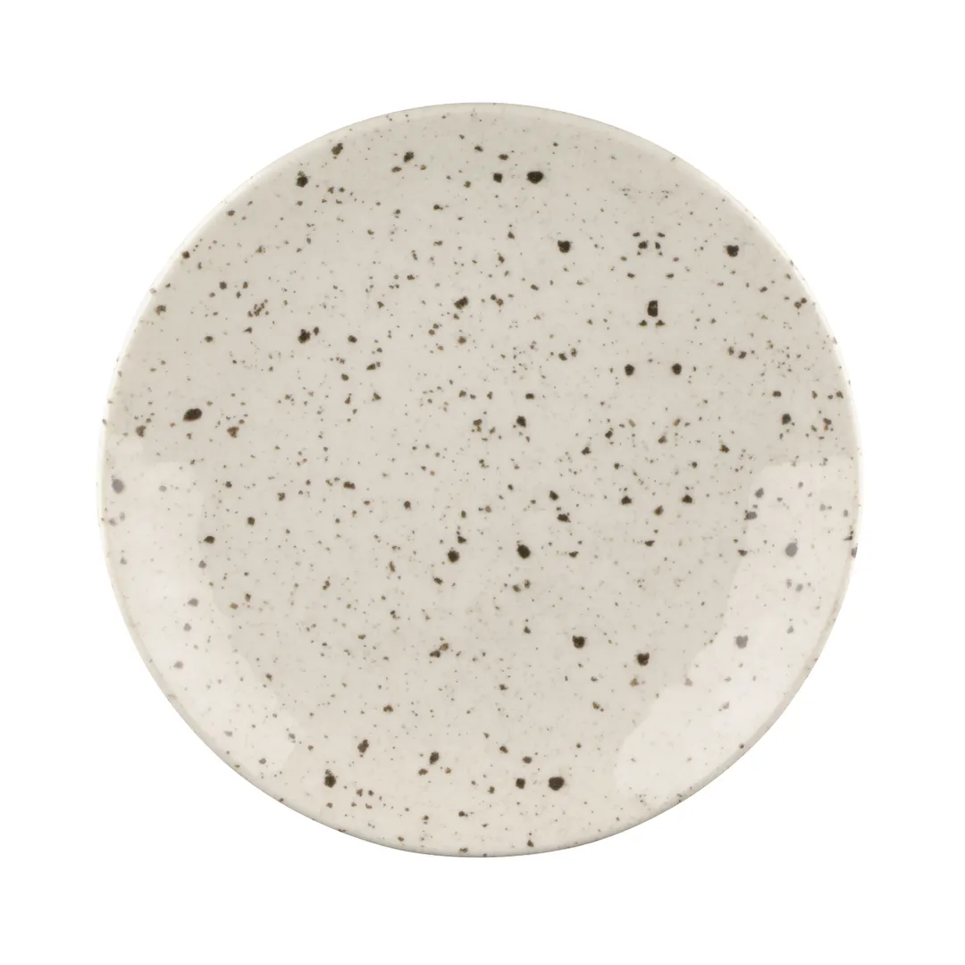 GET D9138R-CC Plate, 9-1/2" Dia x 1-3/8"H, Round Melamine, Chocolate Chip, Break‑Resistant, BPA‑Free