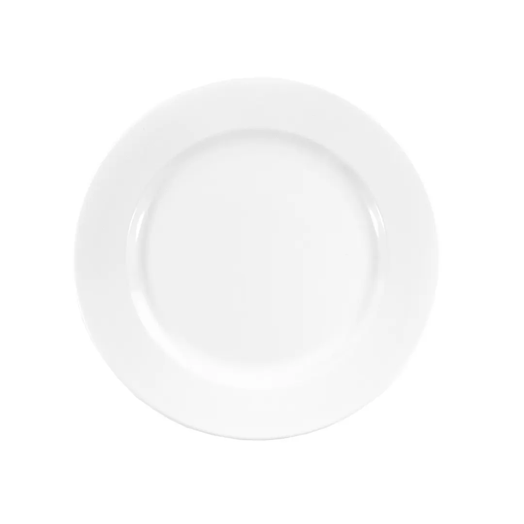 GET D915-W Plate, 9 1/2" Dia. X 1"H, Round White Melamine, Break, Chip, Stain & Scratch Resistant