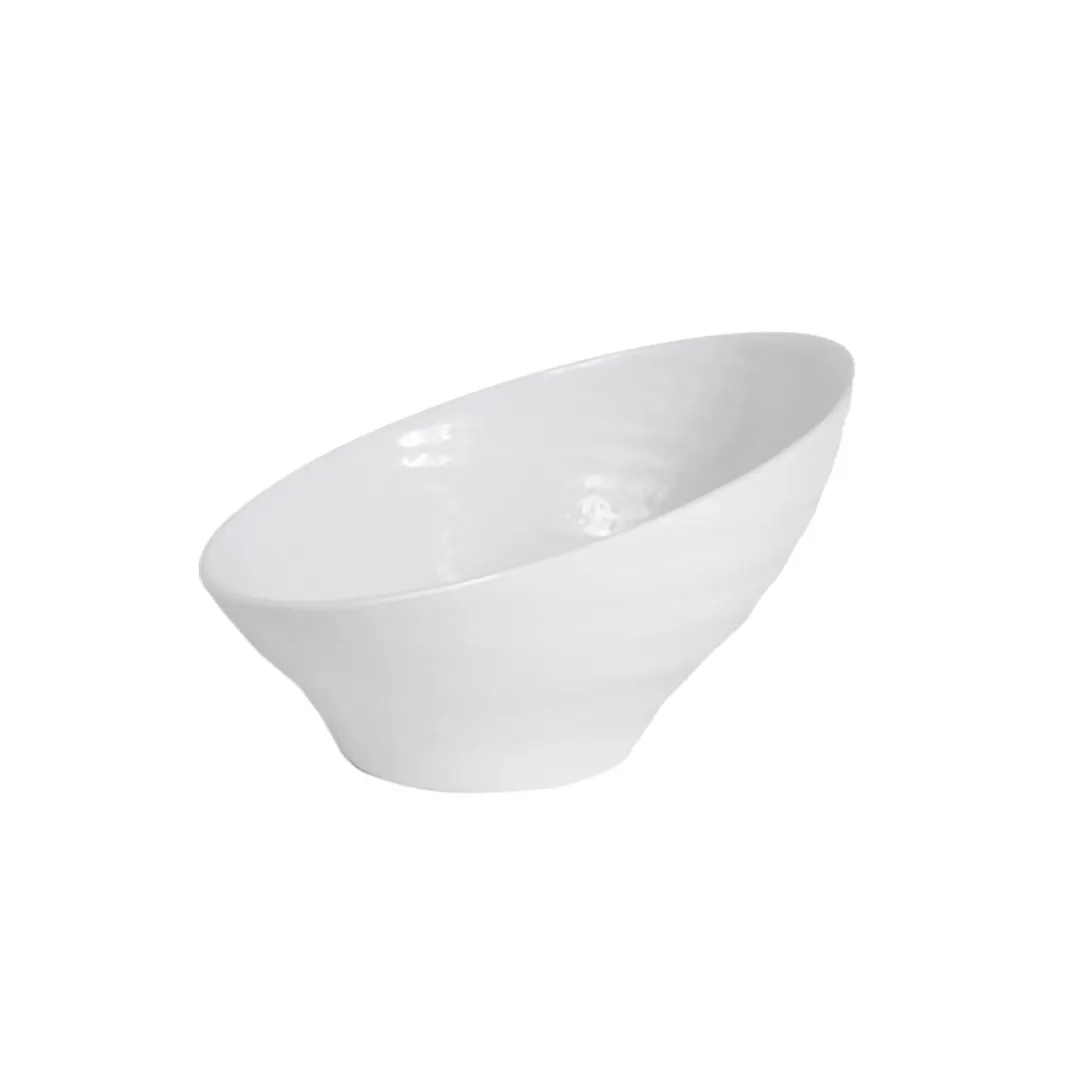GET D95RR-W Elite Global Solutions Bowl, 37 Oz, 9 1/2" Dia. x 2 3/4" x 5 1/2"H, Melamine, White Gloss