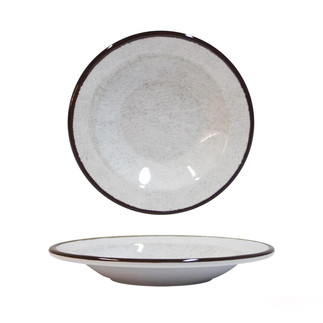 GET DB10M-W Pasta/Soup Bowl, 10" Dia., 18 Oz., White, Melamine, BPA Free, Dishwasher Safe