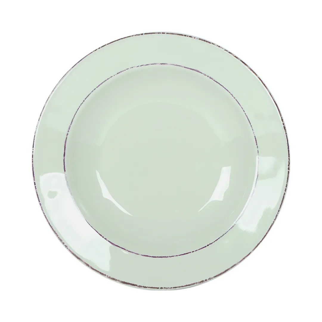 GET DB10T-H Green 10" Pasta/Soup Bowl, 18 oz., Melamine, Dishwasher Safe, Break/Chip Resistant