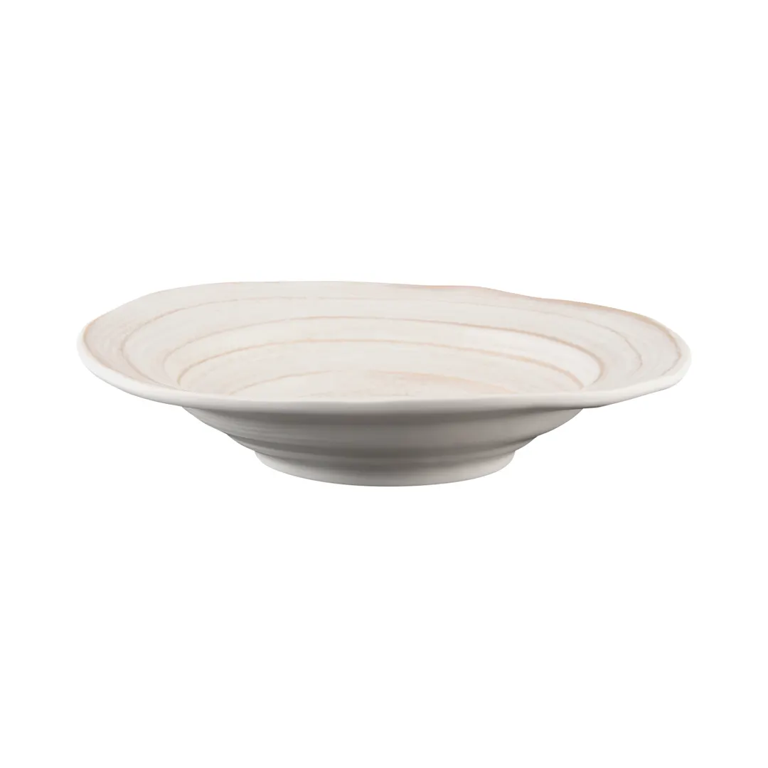 GET DB11ST-OWD 22 Oz. 11" Bowl – 2-3/8" H, White Melamine, Off-White Stoneware, Dishwasher Safe