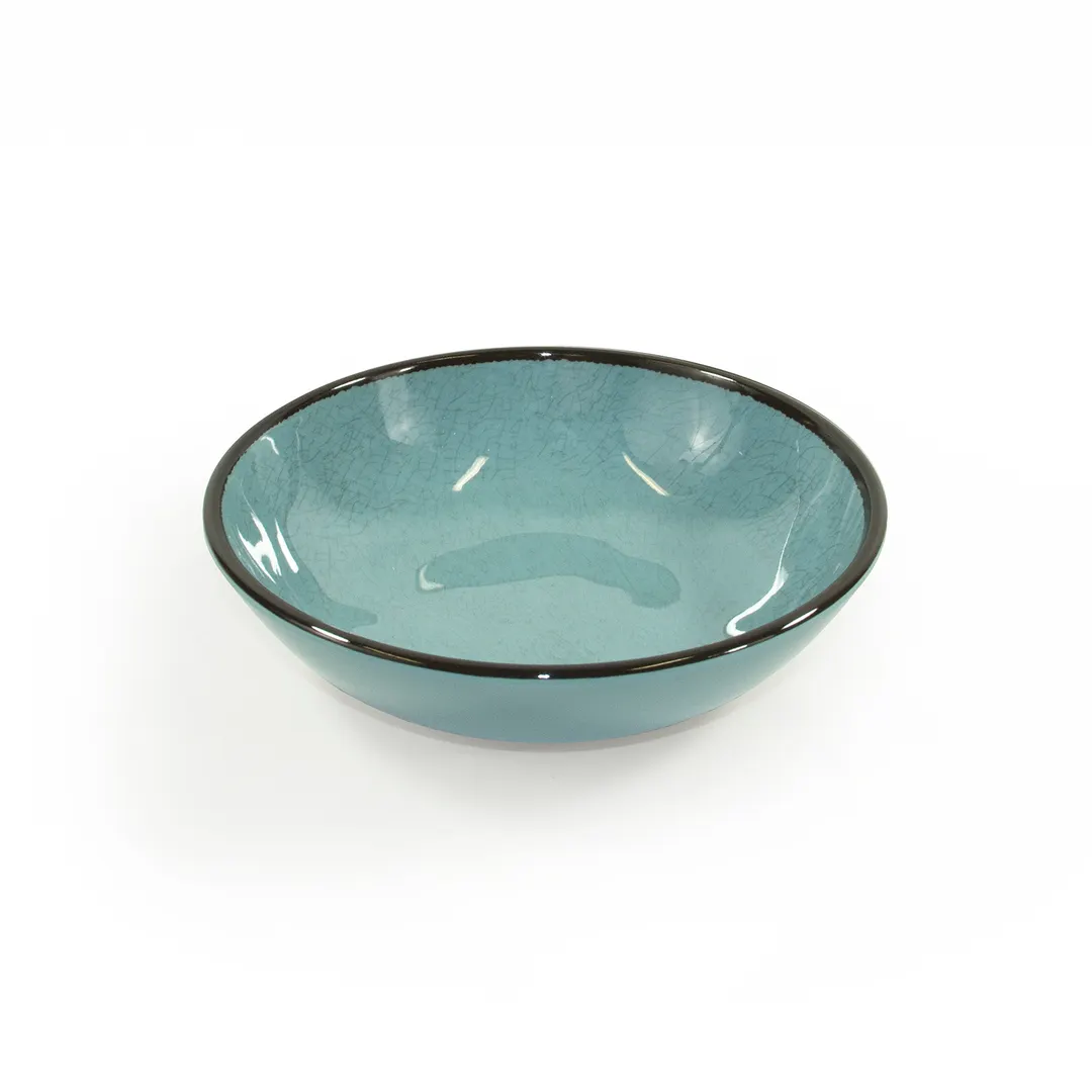 GET DB8225M-CB Global Solutions Bowl, 32 Oz., 8" Dia. X 2-1/4"H, Melamine, Cameo Blue, Texture