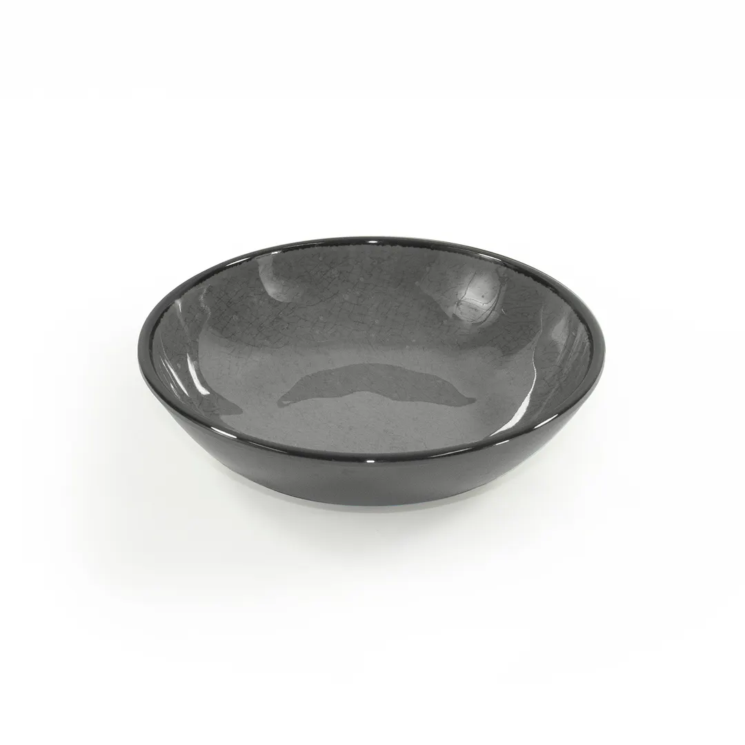 GET DB8225M-G Elite 32‑Oz Bowl, 8" Dia. x 2‑1/4" H, Gray Melamine, BPA‑Free, Dishwasher Safe