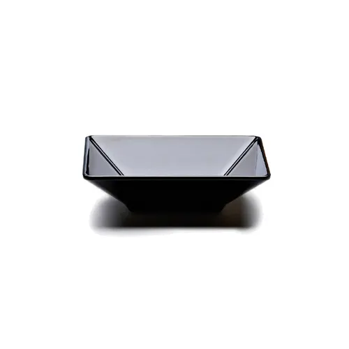 GET DB834SQ-B Square Black Melamine Bowl, 1-1/4 Qt 8-3/4"x2" H, Break Chip Scratch Resistant
