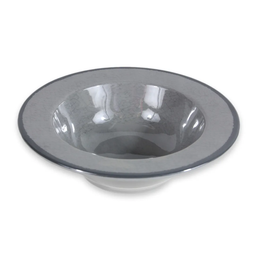 GET DB8M-G Bowl, 18 Oz (8" Dia. x 2-1/4" H), Round Melamine, Gray, Vintage California Mojave